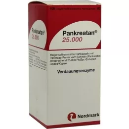 PANKREATAN 25.000 gastrorezistentnih tvrdih kapsula, 100 komada