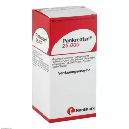 PANKREATAN 25.000 gastrorezistentnih tvrdih kapsula, 100 komada