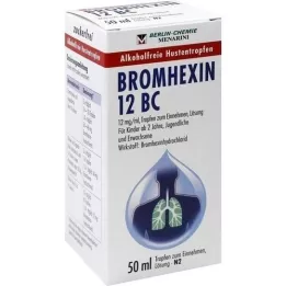 BROMHEXIN 12 BC kapi za uzimanje, 50 ml