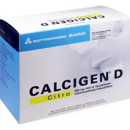 CALCIGEN D Citro 600 mg/400 IU tablete za žvakanje, 200 kom