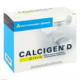 CALCIGEN D Citro 600 mg/400 IU tablete za žvakanje, 200 kom