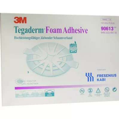Tegaderm pjenasto ljepilo FK 14,3x15,6cm ovalno 90613, 5 kom Tegaderm pjenasto ljepilo FK 14,3x15,6cm ovalno 90613, 5 kom