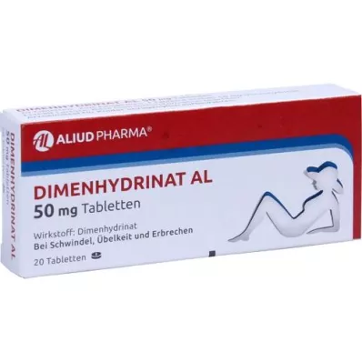 DIMENHYDRINAT AL 50 mg tablete, 20 kom