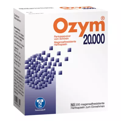 OZYM 20.000 tvrdih kapsula želudac, 200 ST
