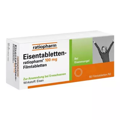 EISENTABLETTEN-ratiopharm 100 mg filmom obložene tablete, 50 kom