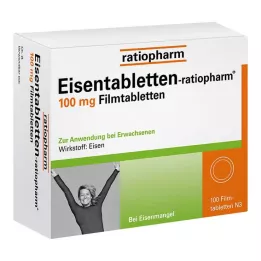 EISENTABLETTEN-ratiopharm 100 mg filmom obložene tablete, 100 kom