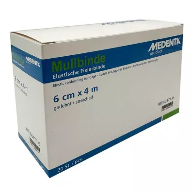 MULLBINDEN elast.6 cmx4 m, 20 kom