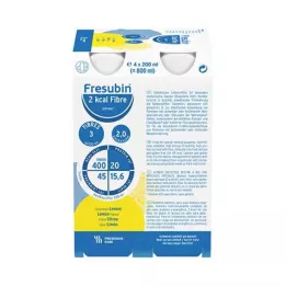 FRESUBIN 2 kcal vlakna DRINK Boca za piće s limunom, 4X200 ml