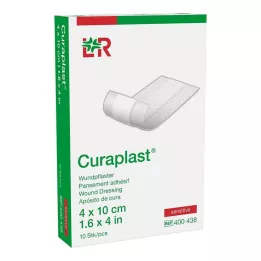 CURAPLAST Brzi zavoj za rane osjetljiv 4x10 cm 1 m, 10 kom