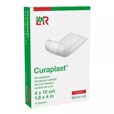 CURAPLAST Brzi zavoj za rane osjetljiv 4x10 cm 1 m, 10 kom