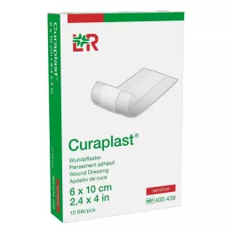 CURAPLAST Brzi zavoj za rane osjetljiv 6x10 cm 1 m, 10 kom