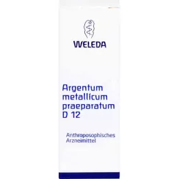ARGENTUM METALLICUM praeparatum D 12 Trituracija, 20 g