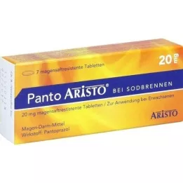 PANTO Aristo za žgaravicu 20 mg tableta želučanog soka, 7 kom