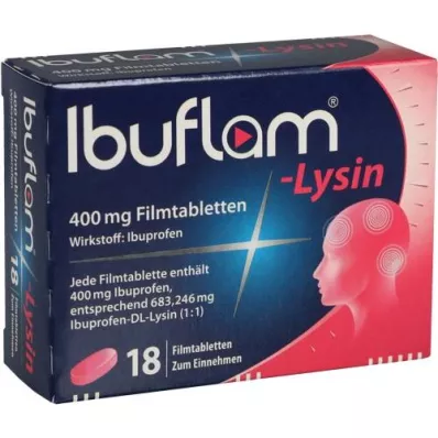 IBUFLAM-Lysine 400 mg filmom obložene tablete, 18 kom