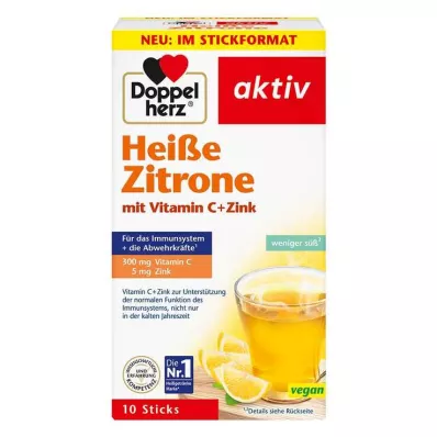 DOPPELHERZ ljuti limun vitamin C + cink granule, 10 kom