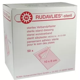 RUDAVLIES-sterilni zavojni flaster 8x10 cm, 50 kom