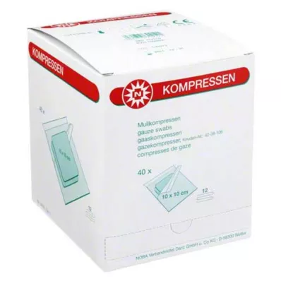 Komprese od gaze 10x10cm 12-fa, 40X2 kom
