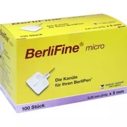 BERLIFINE mikro kanile 0,25x5 mm, 100 komada