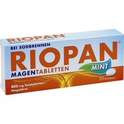 RIOPAN Tablete za želudac Menta 800 mg tablete za žvakanje, 20 kom