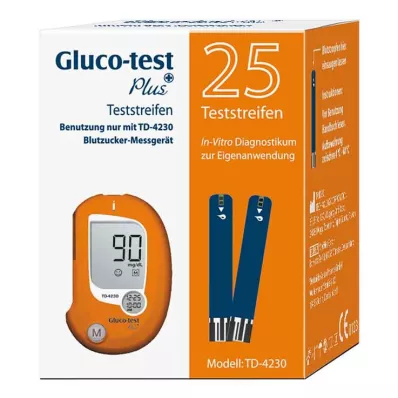 GLUCO TEST Plus trake za mjerenje šećera u krvi, 25 kom