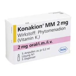 KONAKION MM 2 mg otopina, 5 kom
