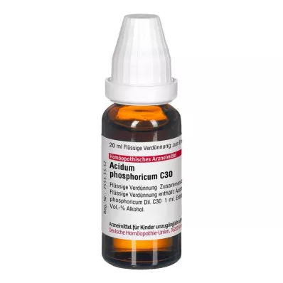 ACIDUM PHOSPHORICUM C 30 razrjeđenje, 20 ml