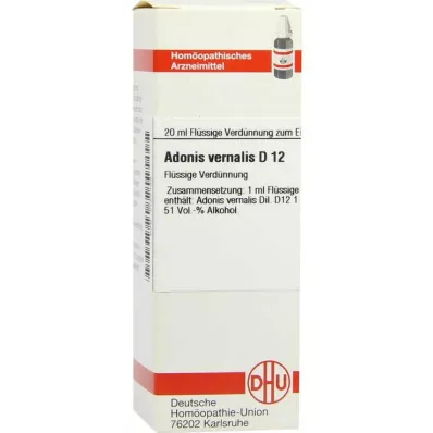 DHU Adonis vernalis D 12 Razrjeđenje, 20 ml