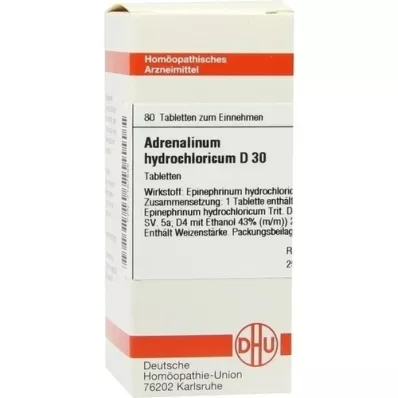 ADRENALINUM HYDROCHLORICUM D 30 tableta, 80 kom