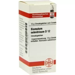 BISMUTUM SUBNITRICUM D 12 globula, 10 g