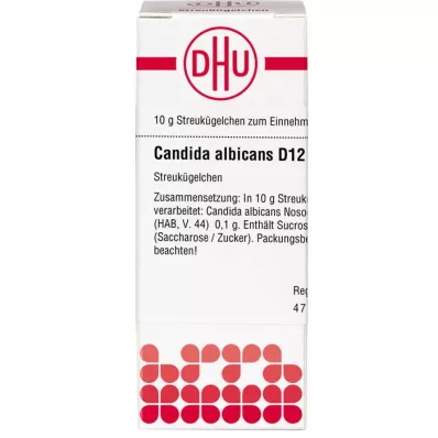 CANDIDA ALBICANS D 12 globula, 10 g