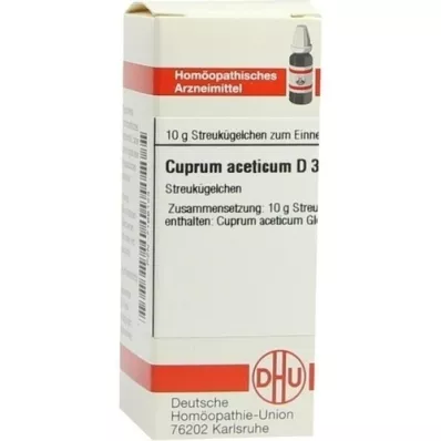 CUPRUM ACETICUM D 3 globule, 10 g