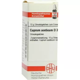 CUPRUM ACETICUM D 3 globule, 10 g