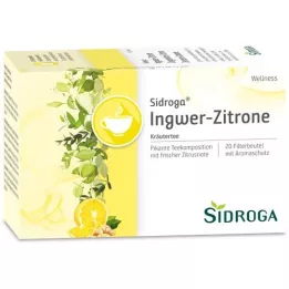 SIDROGA Wellness filter vrećice čaja đumbir-limun, 20X2,0 g