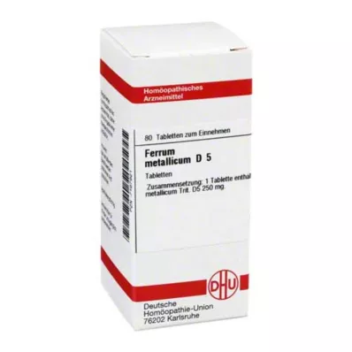 FERRUM METALLICUM D 5 tableta, 80 kom