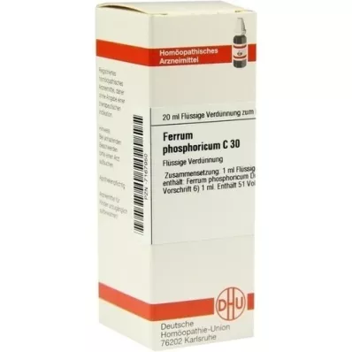 FERRUM PHOSPHORICUM C 30 razrjeđenje, 20 ml
