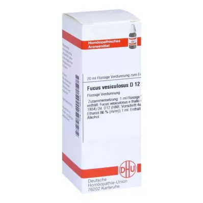 FUCUS VESICULOSUS D 12 Razrjeđenje, 20 ml FUCUS VESICULOSUS D 12 Razrjeđenje, 20 ml
