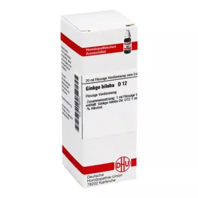 DHU Ginkgo biloba D 12 Razrjeđenje, 20 ml