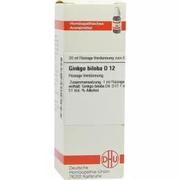 GINKGO BILOBA D 12 Razrjeđivanje, 20 ml