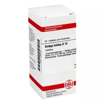 DHU Ginkgo biloba D 12 tableta, 80 kom DHU Ginkgo biloba D 12 tableta, 80 kom