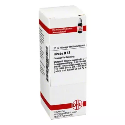 HIRUDO D 12 Razrjeđenje, 20 ml