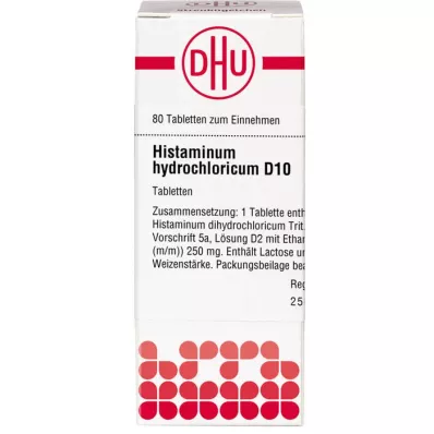 HISTAMINUM hydrochloricum D 10 tableta, 80 kom