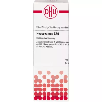 HYOSCYAMUS C 30 razrjeđenje, 20 ml
