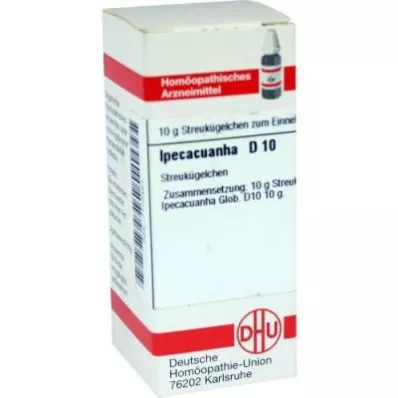 IPECACUANHA D 10 globula, 10 g IPECACUANHA D 10 globula, 10 g