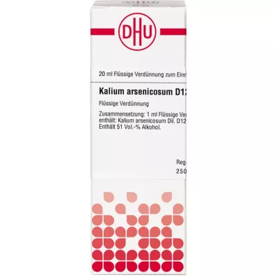 KALIUM ARSENICOSUM D 12 Razrjeđenje, 20 ml