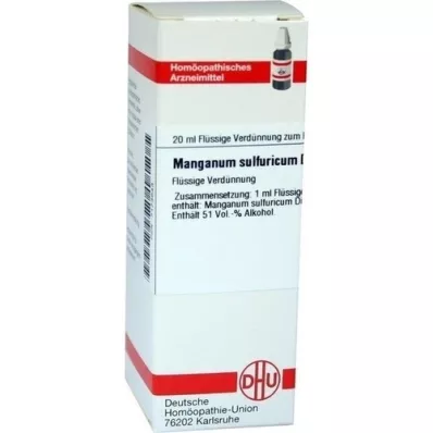MANGANUM SULFURICUM D 6 Razrjeđenje, 20 ml