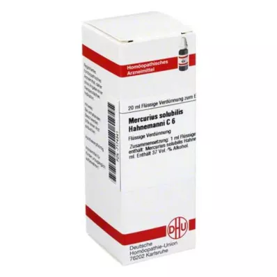 DHU Mercurius solubilis C 6 Razrjeđenje, 20 ml