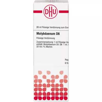 MOLYBDAENUM D 6 Razrjeđenje, 20 ml