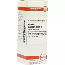 NATRIUM BICARBONICUM D 6 Razrjeđenje, 20 ml