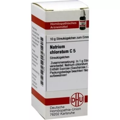 NATRIUM CHLORATUM C 5 globula, 10 g