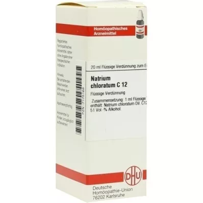 NATRIUM CHLORATUM C 12 Razrjeđenje, 20 ml